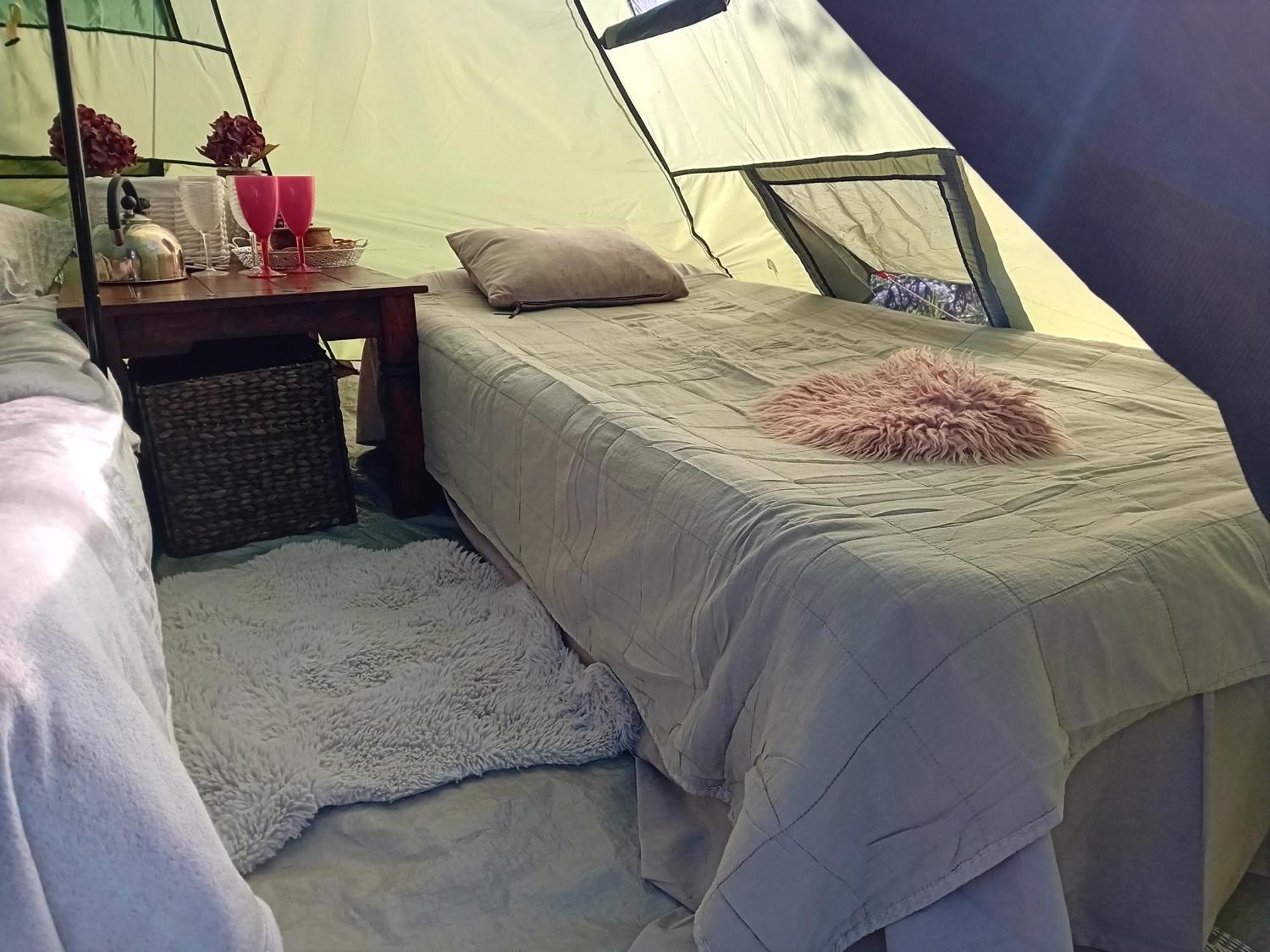 Indian Tent Tipi In Shared Lot And Shared Bathroom Mrse Exterior photo